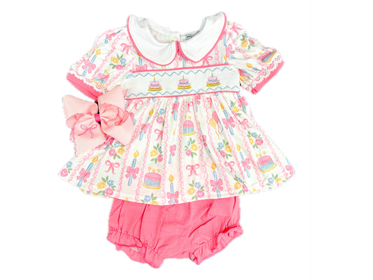 Birthday Smock Bloomer Set