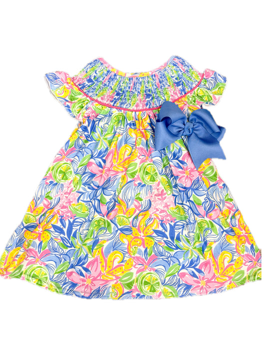 Summer Floral Smock Dress