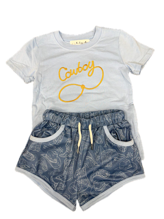 Cowboy Rope Short Set