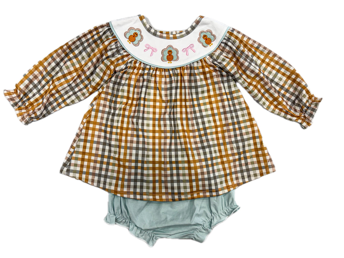 Turkey Bow Bloomer Set