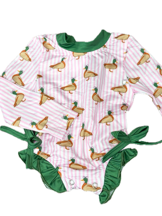 1PC Pink Mallard Swim