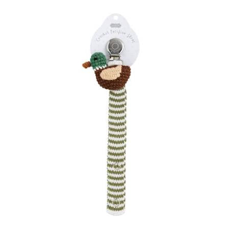 Mallard Crotchet Paci Strap