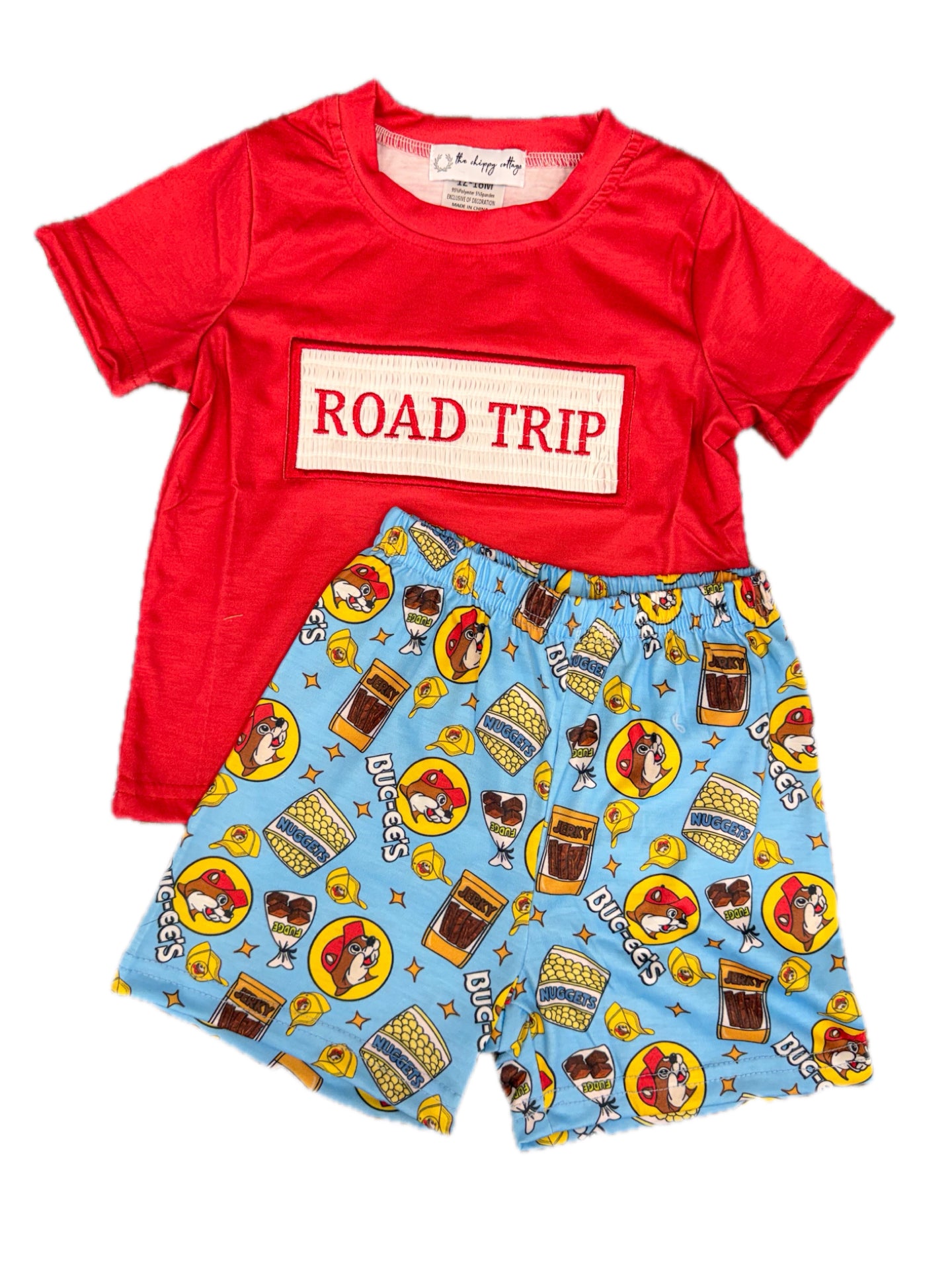 Blue Road Trip Short Set
