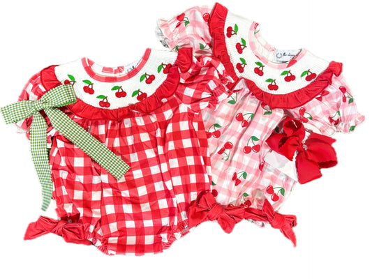Cherry Gingham Bubble