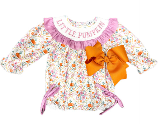 Little Pumpkin Floral Bubble