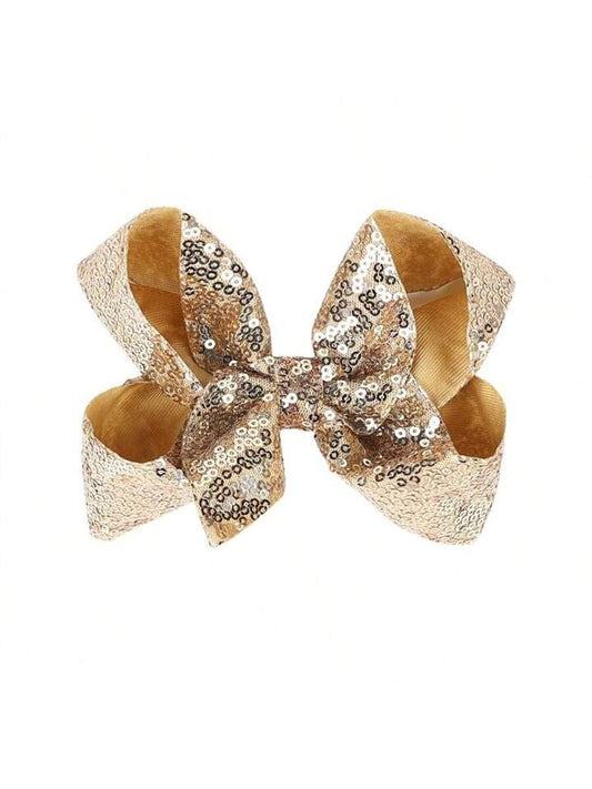 Gold Sequin Bow
