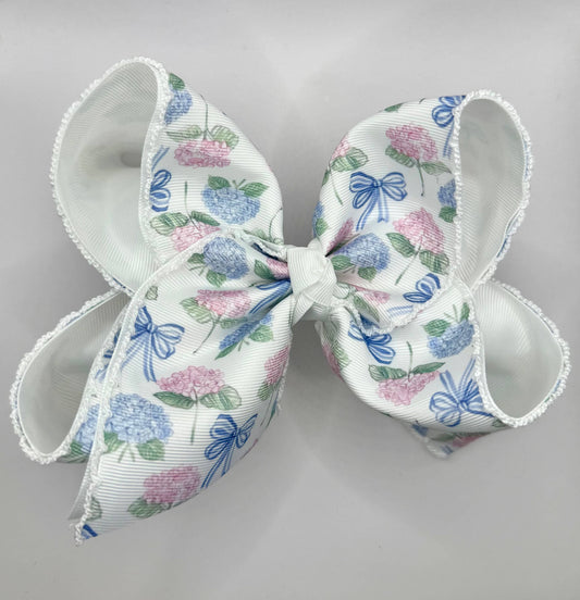 Bows & Hygrangeas Moonstitch