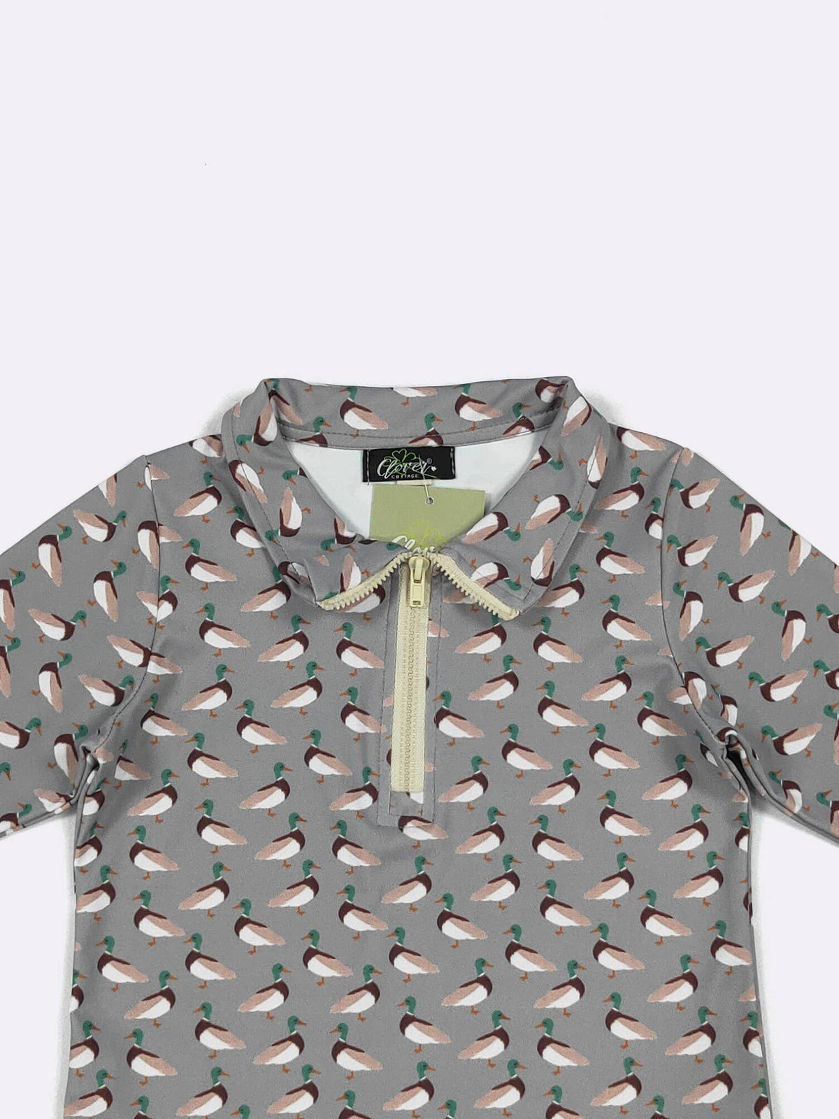 Sage Mallard Boy Quarter Zip