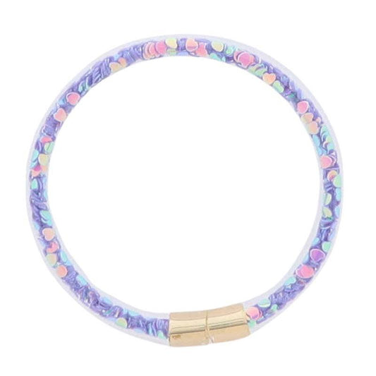 Kids Purple Confetti Bangle