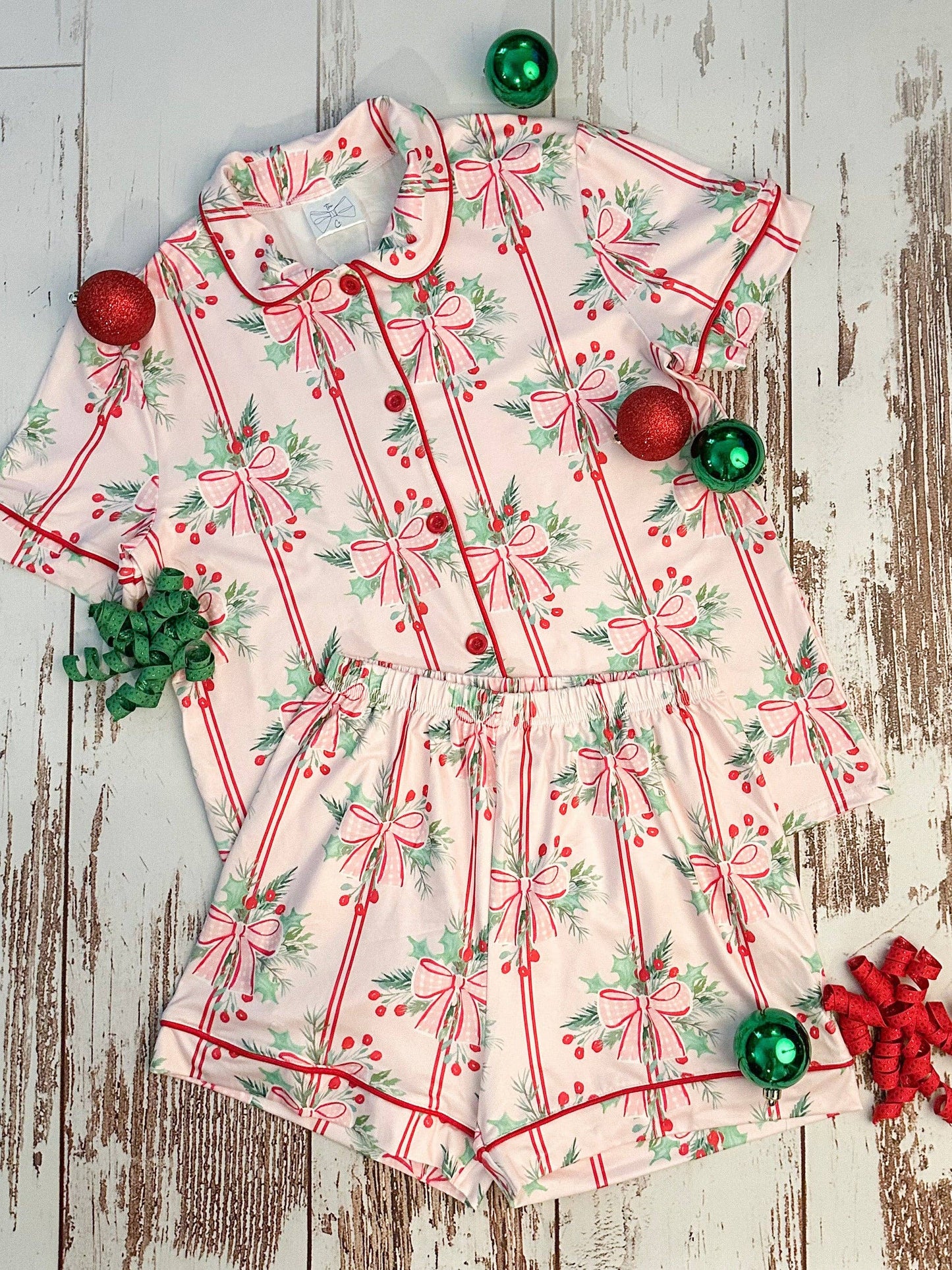 Holly Bows Pjs
