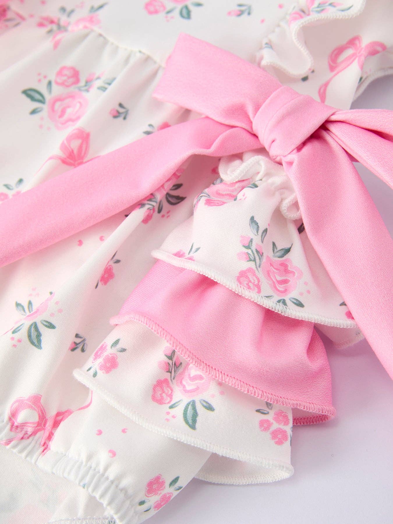 Pink Floral Bow Bubble