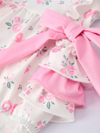 Pink Floral Bow Bubble