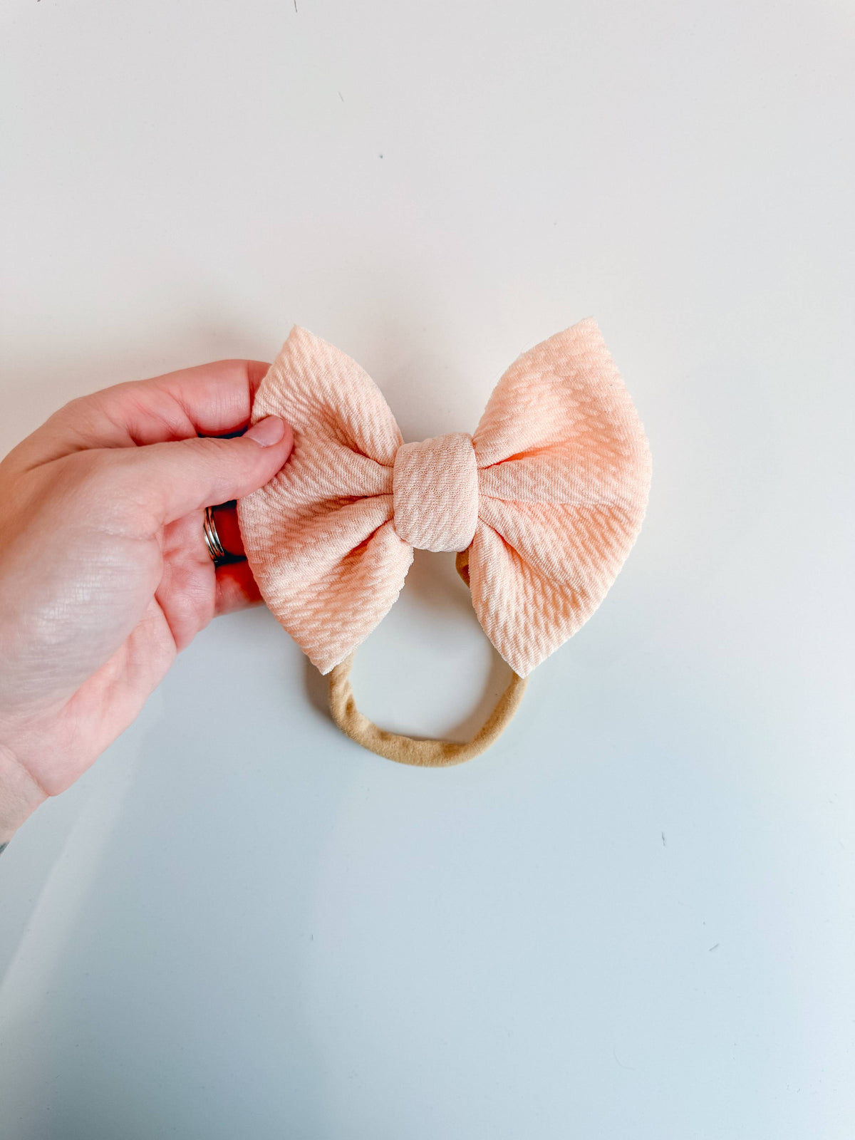 Cream Bullet Bow + NYLON 