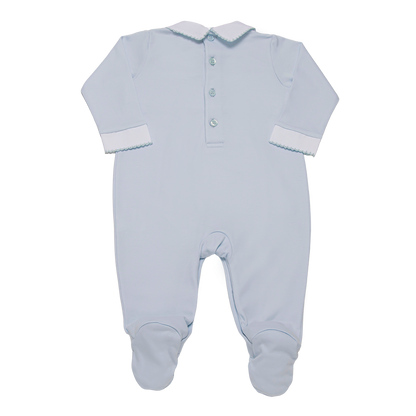 Baby Blue Points Smock Pima Jumpsuit