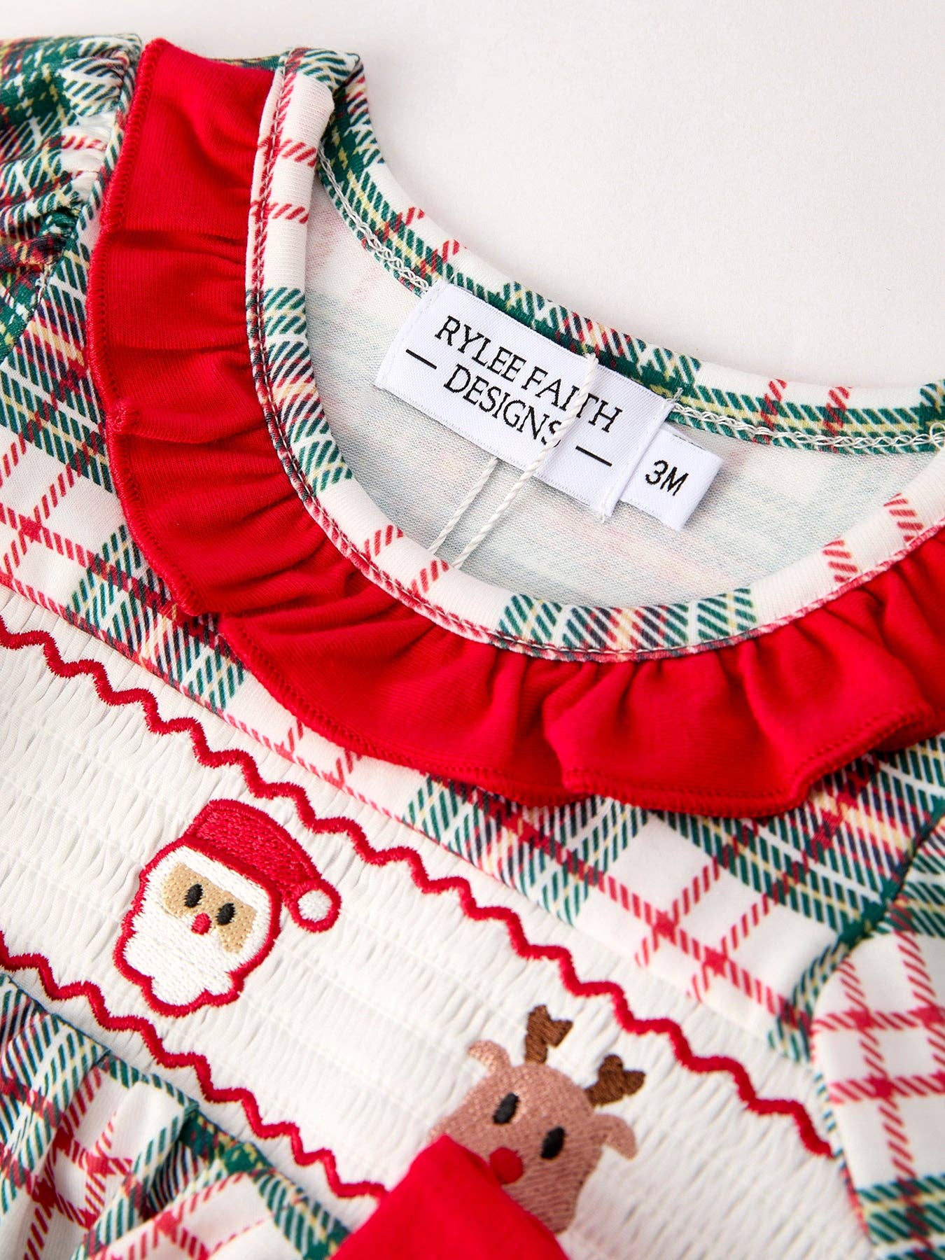 Christmas Plaid Bloomer Set