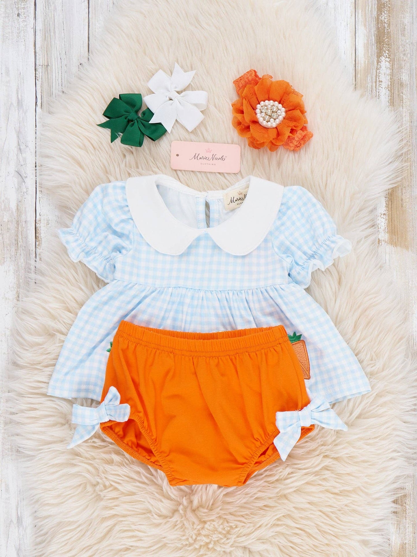 Hop & Harvest Embroidered Bloomers Outfit