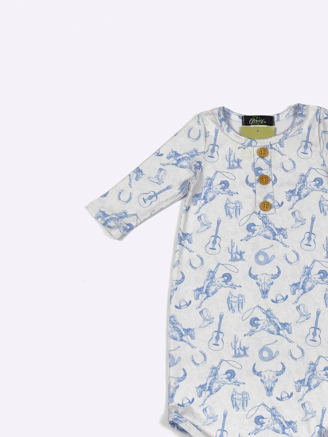 Azul Western Baby Knotted Gown