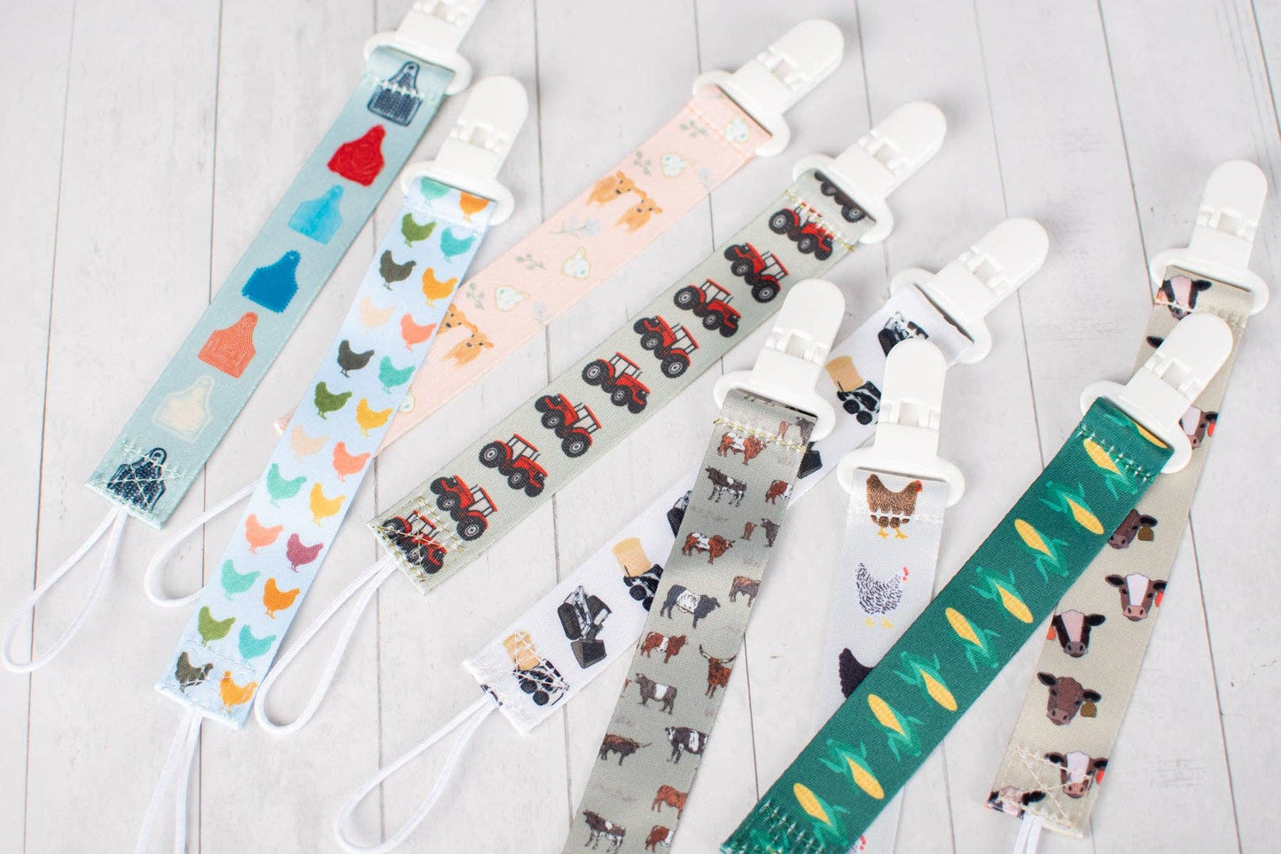 Red Tractor Paci Clip
