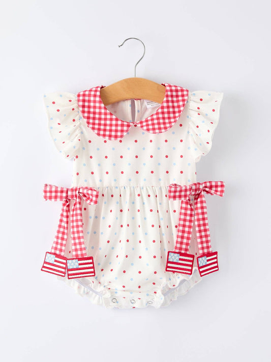 4th of July Polka Dot Bubble