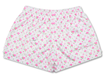 Pretty in White Plush Shorts