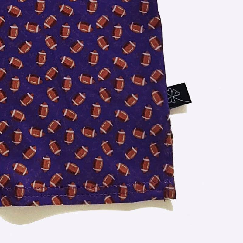 Purple Football Boy Collar Shirt
