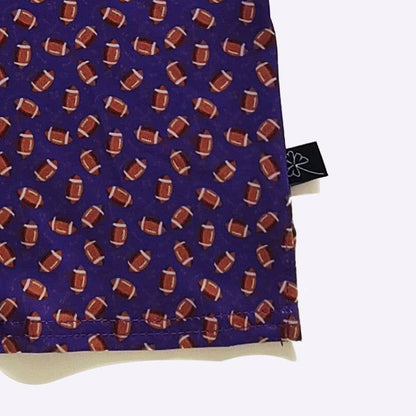 Purple Football Boy Collar Shirt