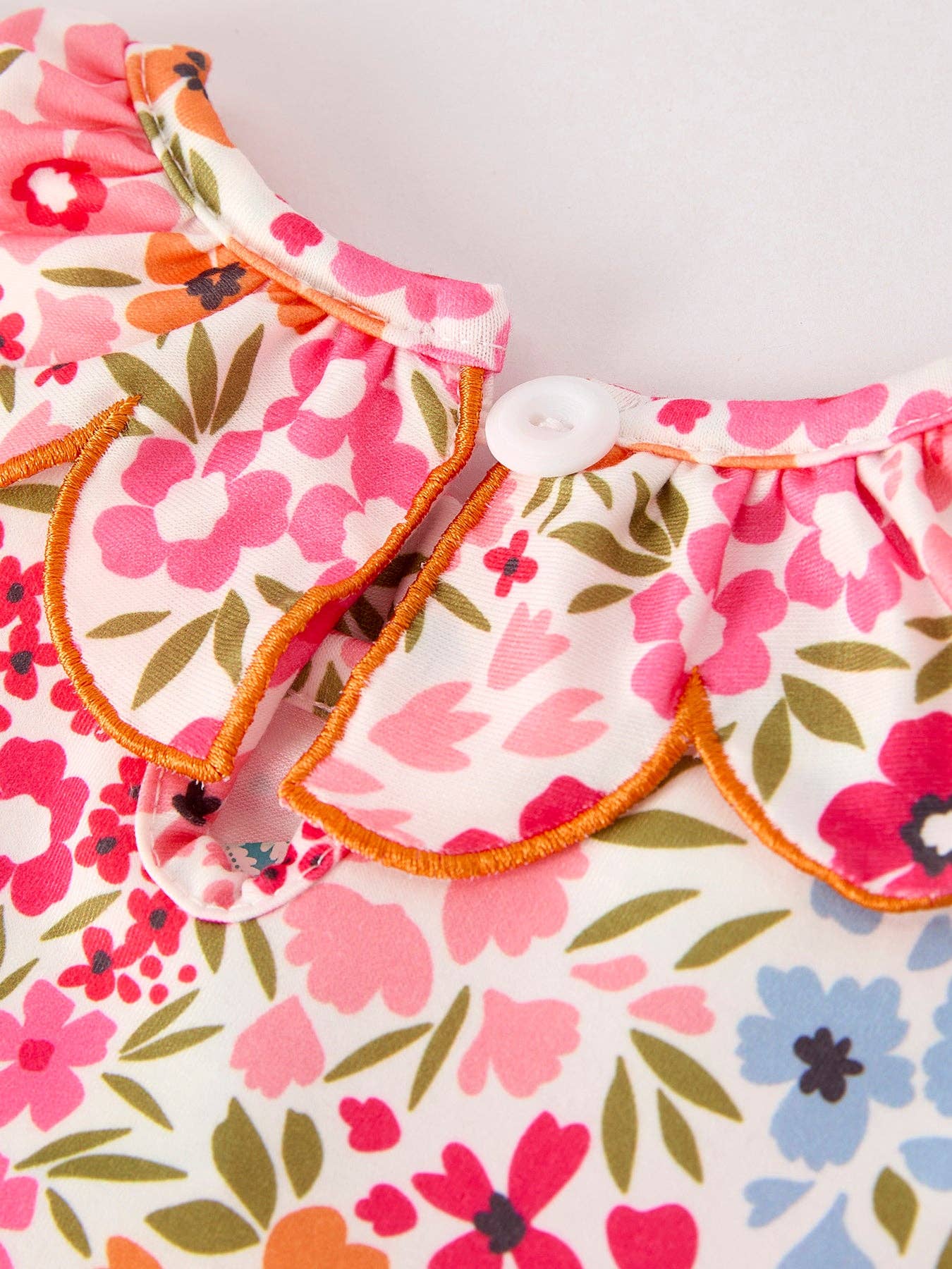 Floral Pumpkin Smock Dress