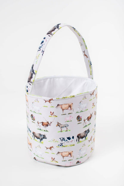 Watercolor Animals Easter Basket