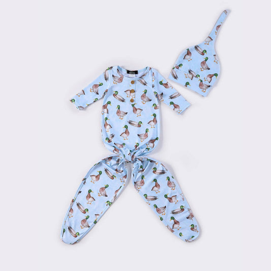 Mallard Pond Baby Knotted Gown