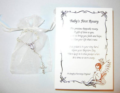 Baby'S First Rosary Gift Boxed W/Poem