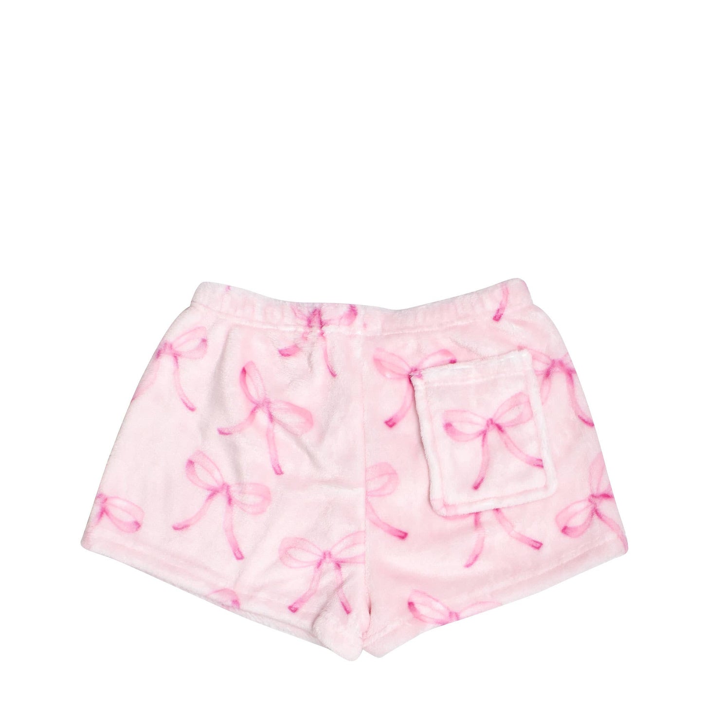 Orchid Floral Bow Cozy Shorts