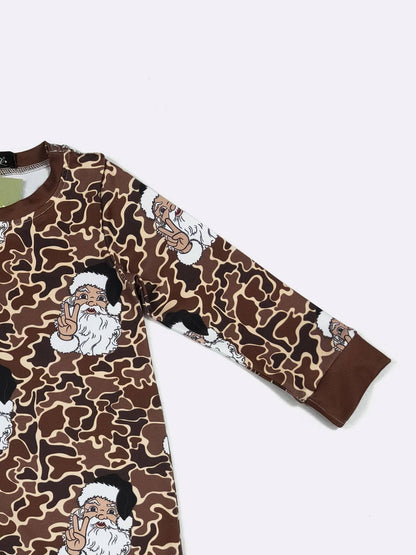 Camo Santa Boy Romper