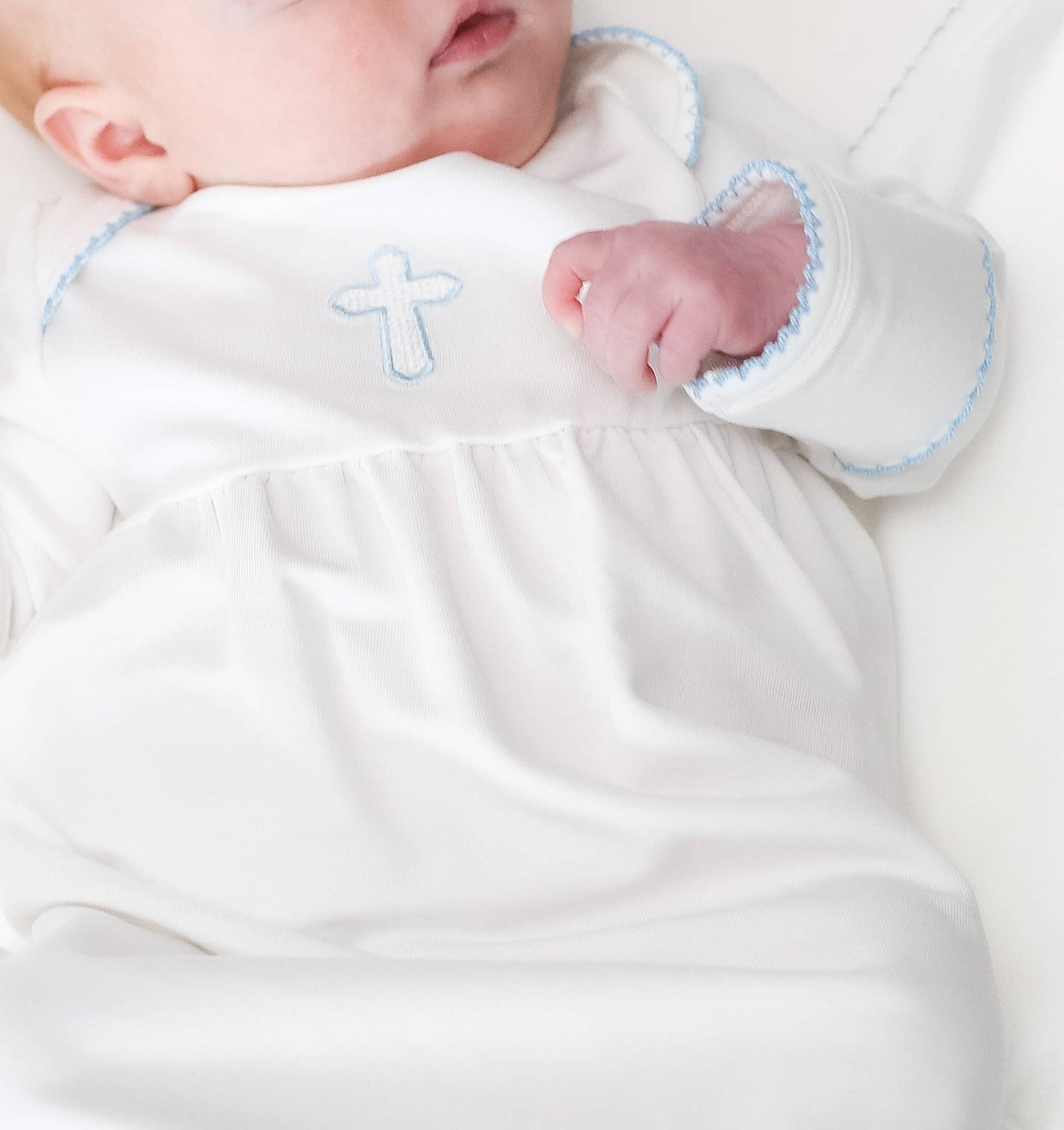 Blue Cross (Easter/Baptism/Christian) Infant Gown