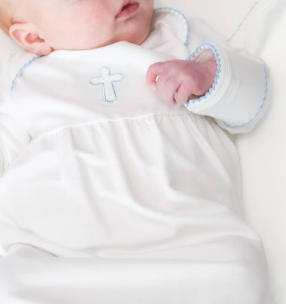 Blue Cross (Easter/Baptism/Christian) Infant Gown
