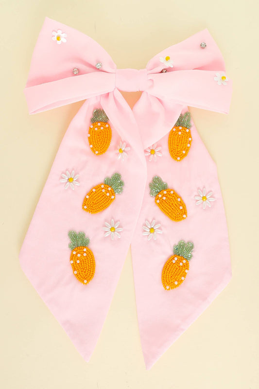 Sequin Carrot Bow