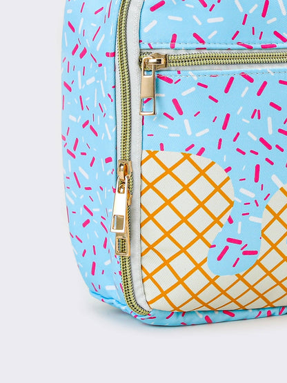 Ice Cream Drip Canvas Lunch Boxes Bag