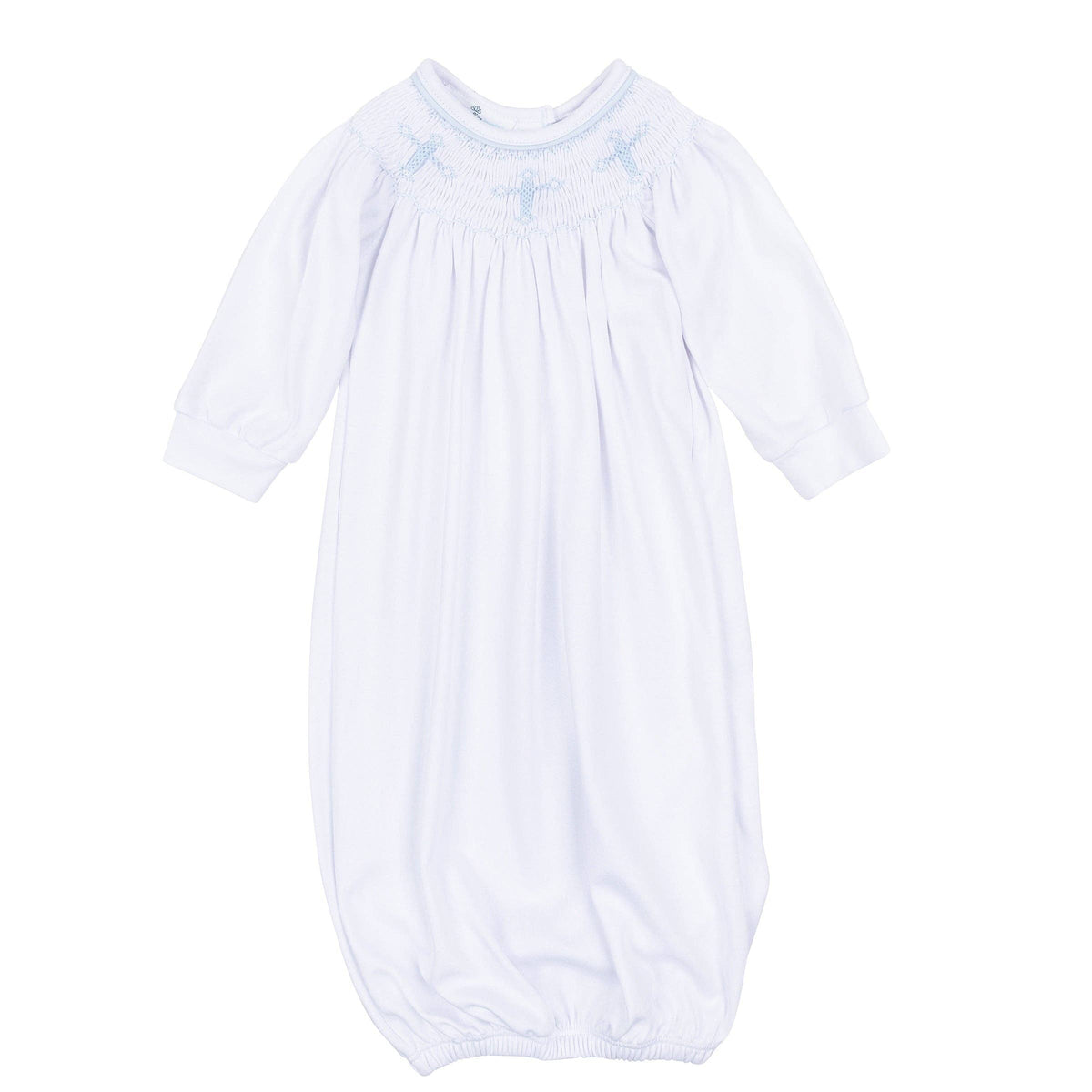 Forever Blessed Bishop Gown - White Light Blue