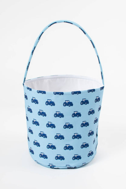 Blue Tractor Easter Basket