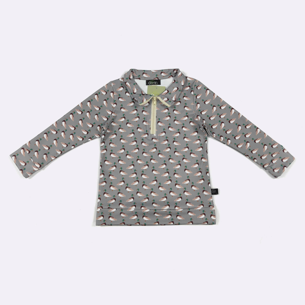 Sage Mallard Boy Quarter Zip