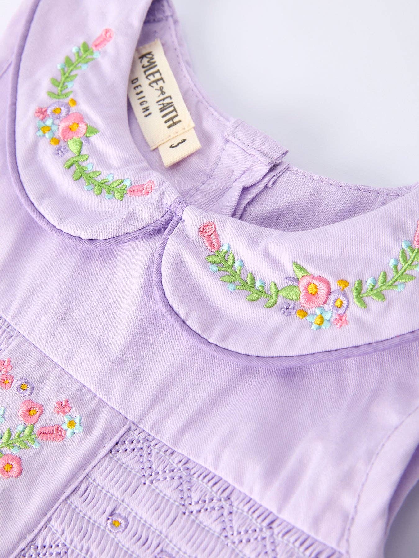 Collared Purple Floral Dress