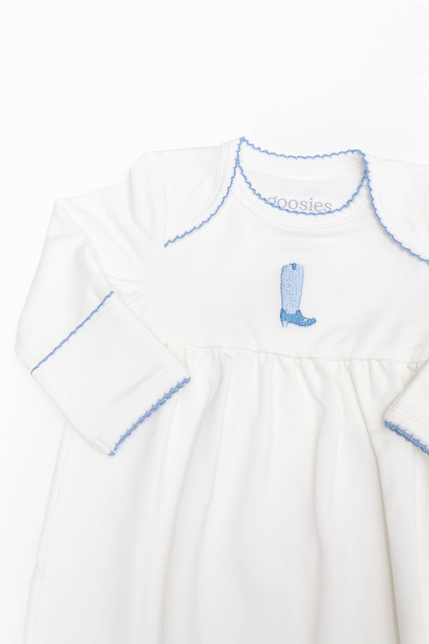 Pip Embroidered Gown -Blue Boot