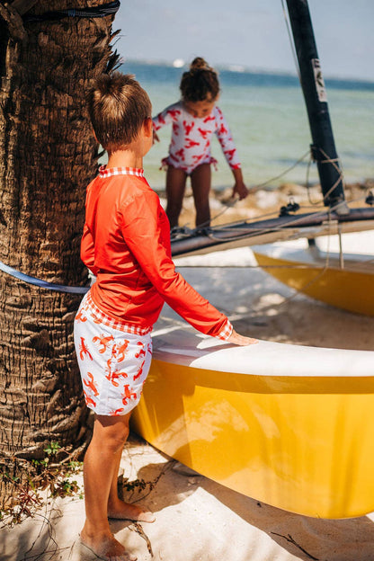 Boys Summer Swim Shorts - Crawfish