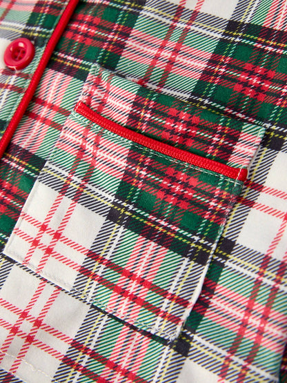 Plaid Santa Pj Set