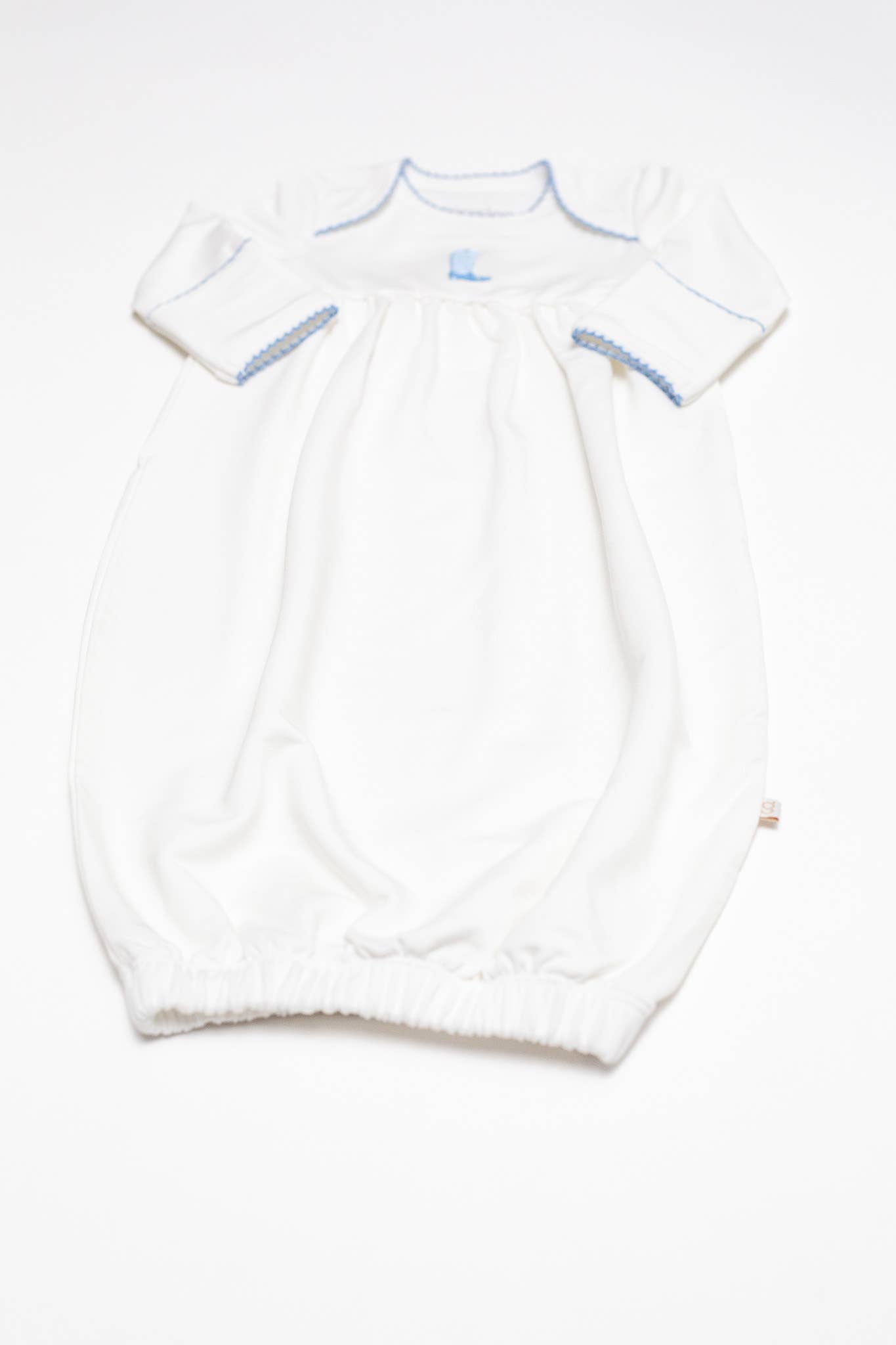 Pip Embroidered Gown -Blue Boot