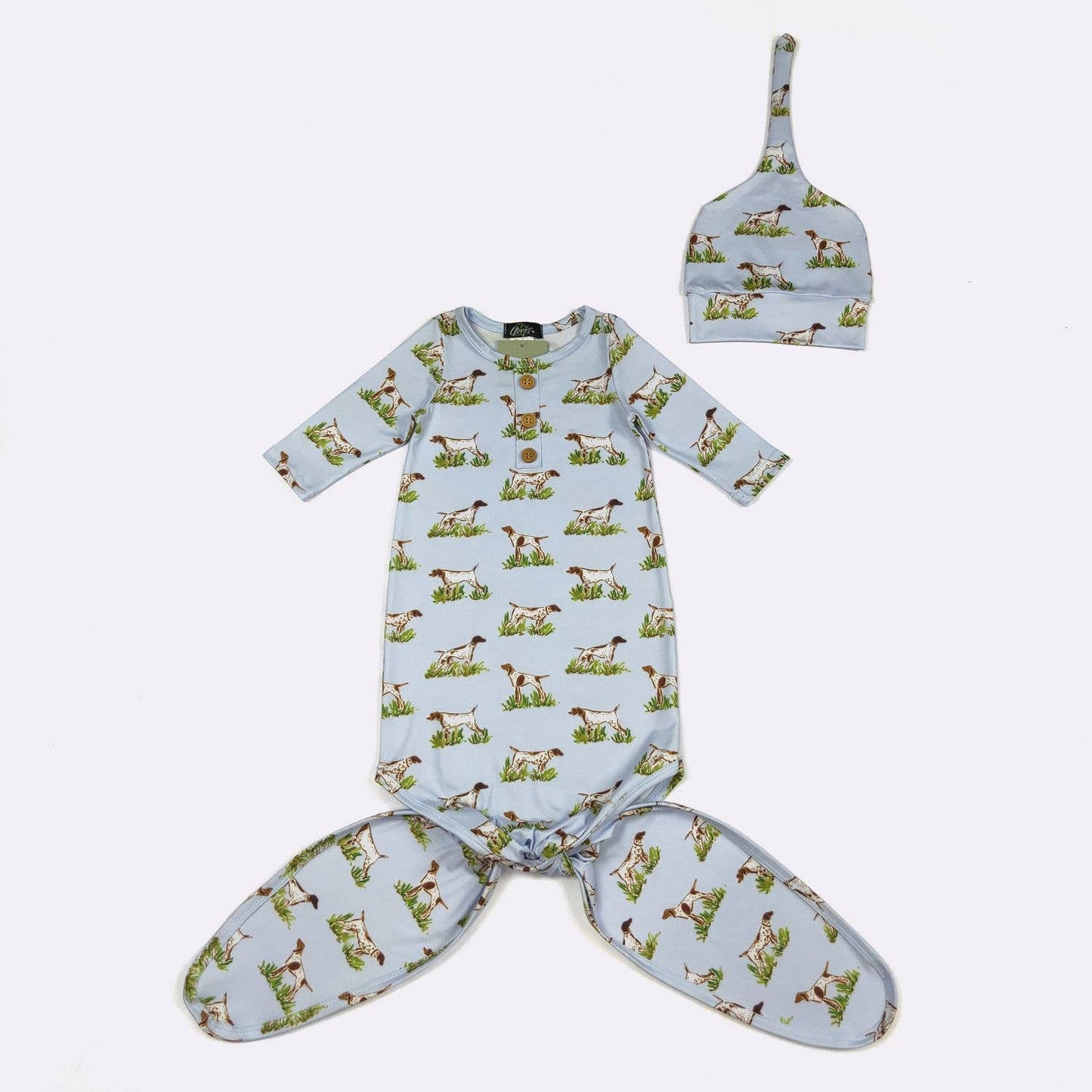 Pointer Hunt Baby Knotted Gown