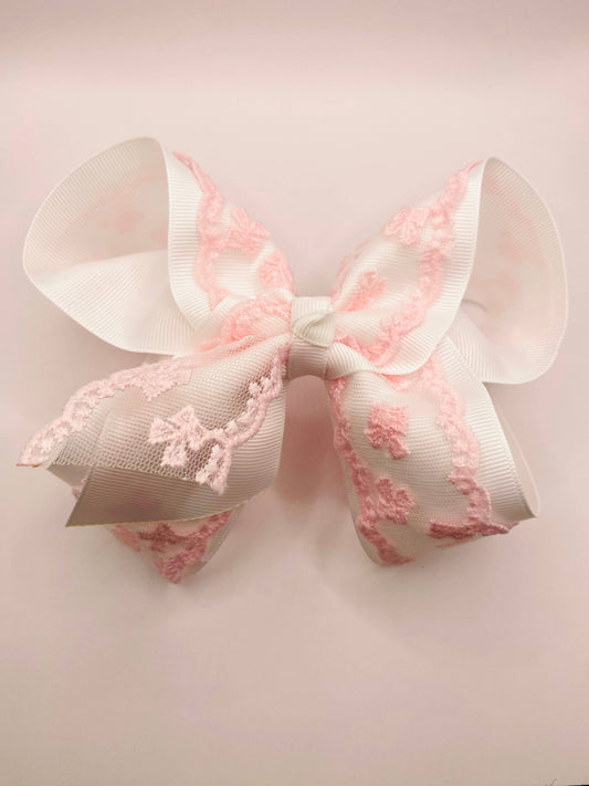 Pink Bow Lace Bow