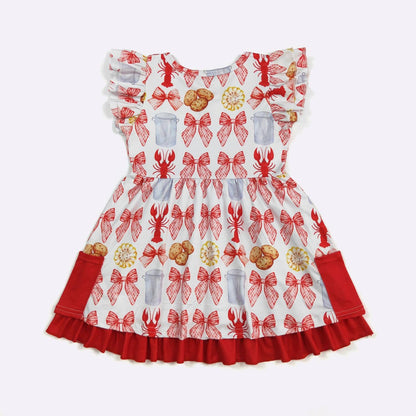 Crawfish Coquette Girls Dress