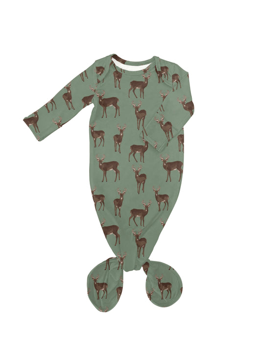 Deer - Knotted Infant Gown