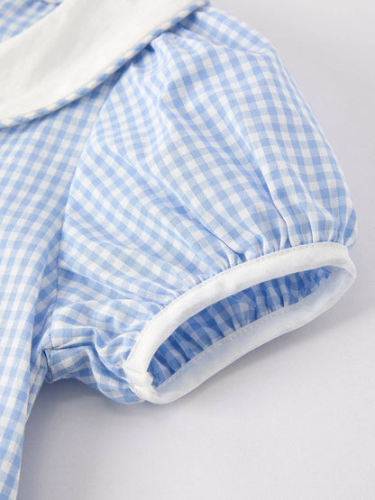 Blue Rabbit Plaid Dress