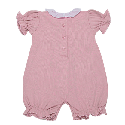 Baby Pink Heart Pima Romper